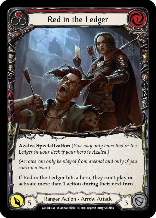 Image for Red in the Ledger (Arcane Rising) (ARC043) - Flesh and Blood TCG