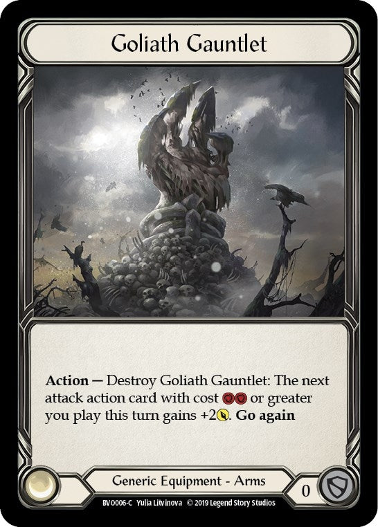 Image for Goliath Gauntlet (Hero Deck: Bravo) (BVO006) - Flesh and Blood TCG
