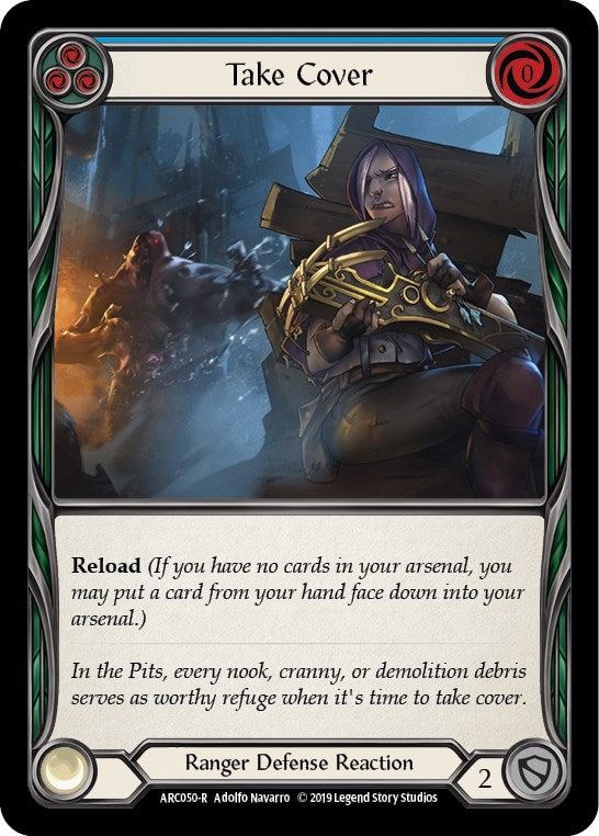 Image for Take Cover (Blue) (Arcane Rising) (ARC050) - Flesh and Blood TCG