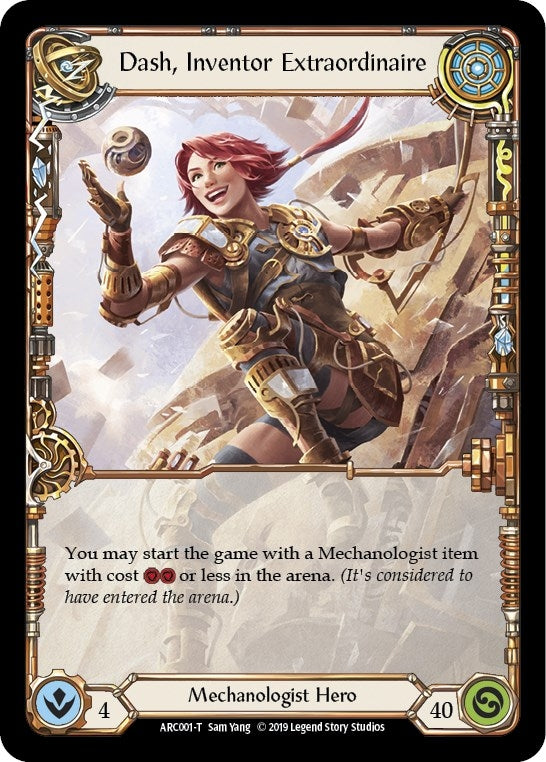 Image for Dash, Inventor Extraordinaire // Kano, Dracai of Aether (Arcane Rising) (ARC001 // ARC113) - Flesh and Blood TCG
