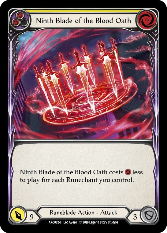 Image for Ninth Blade of the Blood Oath (Arcane Rising) (ARC082) - Flesh and Blood TCG