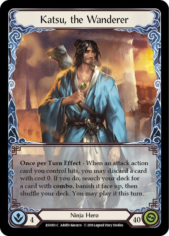 Image for Katsu, the Wanderer (Hero Deck: Katsu) (KSU001) - Flesh and Blood TCG