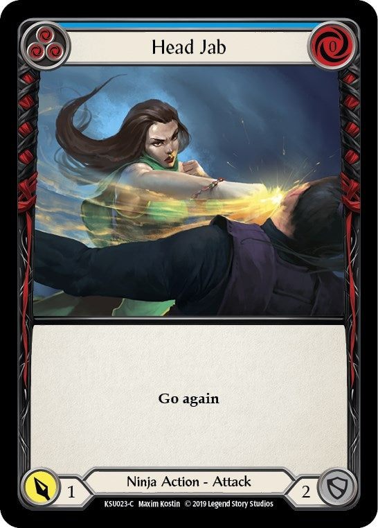 Image for Head Jab (Blue) (Hero Deck: Katsu) (KSU023) - Flesh and Blood TCG