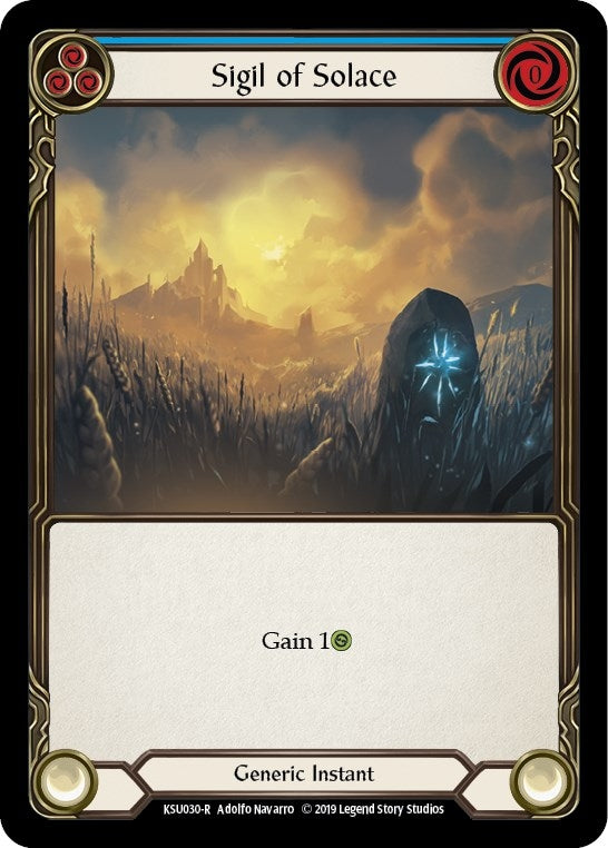 Image for Sigil of Solace (Blue) (Hero Deck: Katsu) (KSU030) - Flesh and Blood TCG