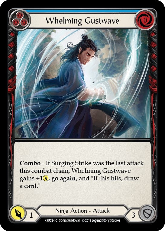 Image for Whelming Gustwave (Blue) (Hero Deck: Katsu) (KSU024) - Flesh and Blood TCG