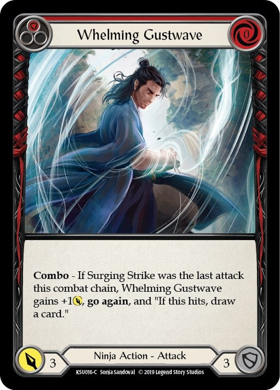 Image for Whelming Gustwave (Red) (Hero Deck: Katsu) (KSU016) - Flesh and Blood TCG