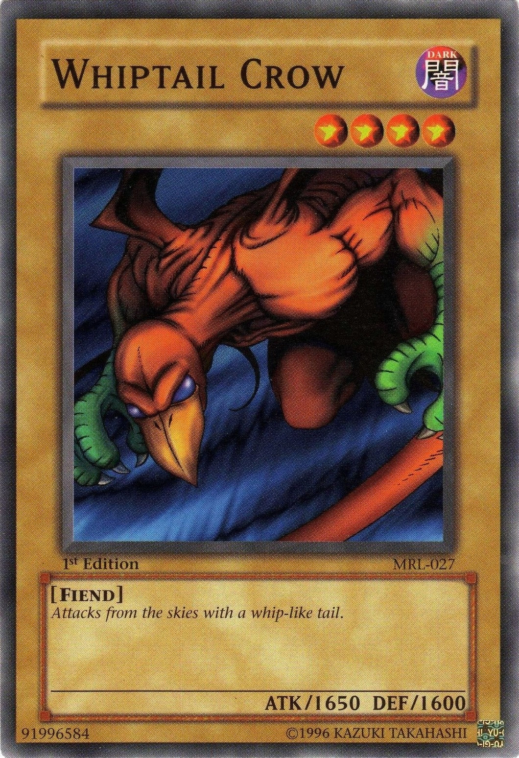Image for Whiptail Crow (Magic Ruler) (MRL-027) - YuGiOh