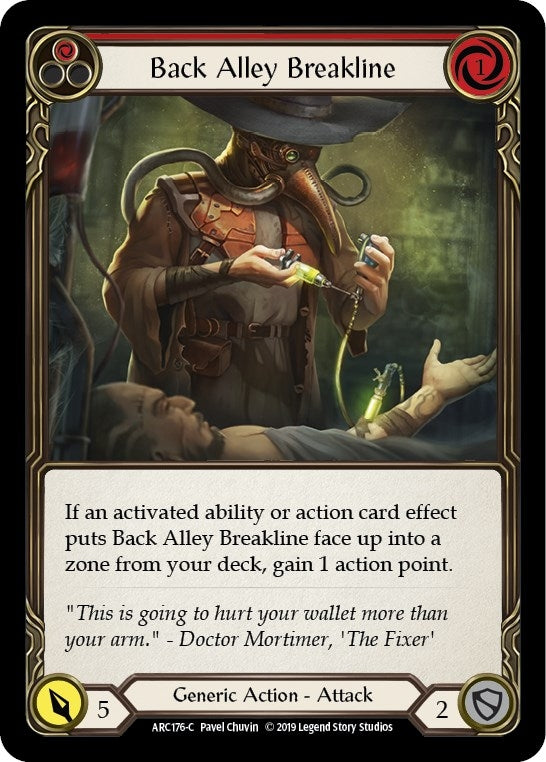 Image for Back Alley Breakline (Red) (Arcane Rising) (ARC176) - Flesh and Blood TCG