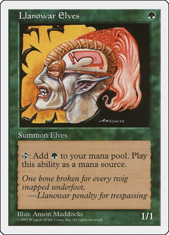 Image for Llanowar Elves (Fifth Edition) - Magic: The Gathering