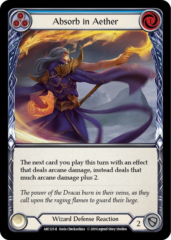 Image for Absorb in Aether (Blue) (Arcane Rising) (ARC125) - Flesh and Blood TCG