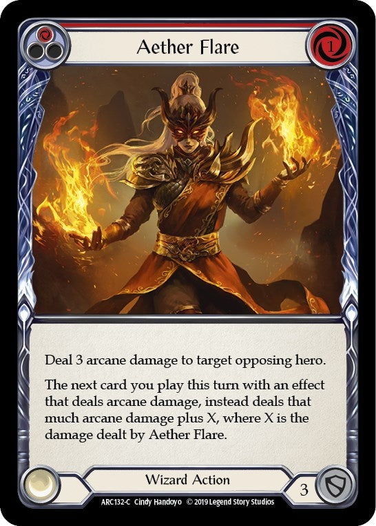 Image for Aether Flare (Red) (Arcane Rising) (ARC132) - Flesh and Blood TCG