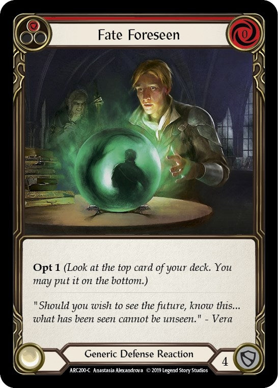 Image for Fate Foreseen (Red) (Arcane Rising) (ARC200) - Flesh and Blood TCG