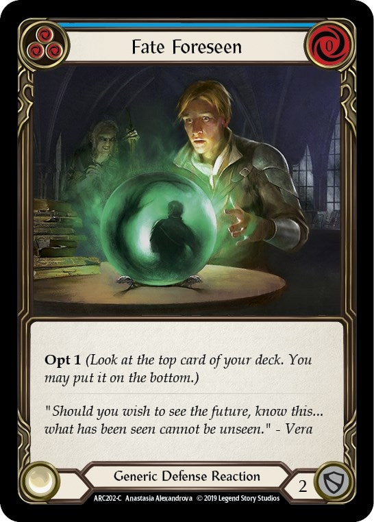 Image for Fate Foreseen (Blue) (Arcane Rising) (ARC202) - Flesh and Blood TCG