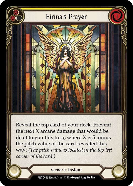 Image for Eirina's Prayer (Yellow) (Arcane Rising) (ARC174) - Flesh and Blood TCG