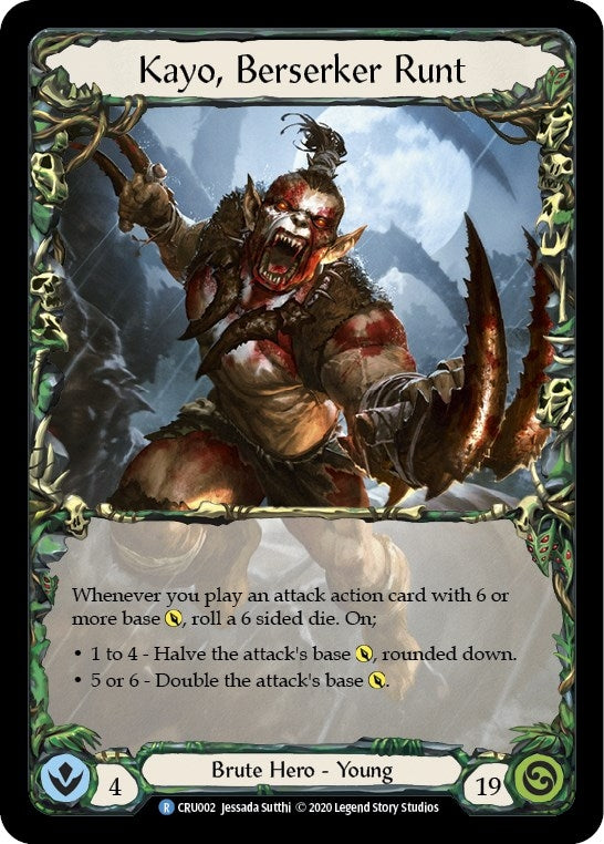 Image for Kayo, Berserker Runt (Crucible of War) (CRU002) - Flesh and Blood TCG