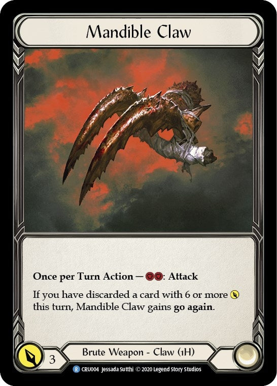 Image for Mandible Claw (Crucible of War) (CRU004) - Flesh and Blood TCG