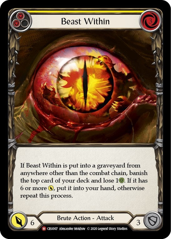 Image for Beast Within (Crucible of War) (CRU007) - Flesh and Blood TCG