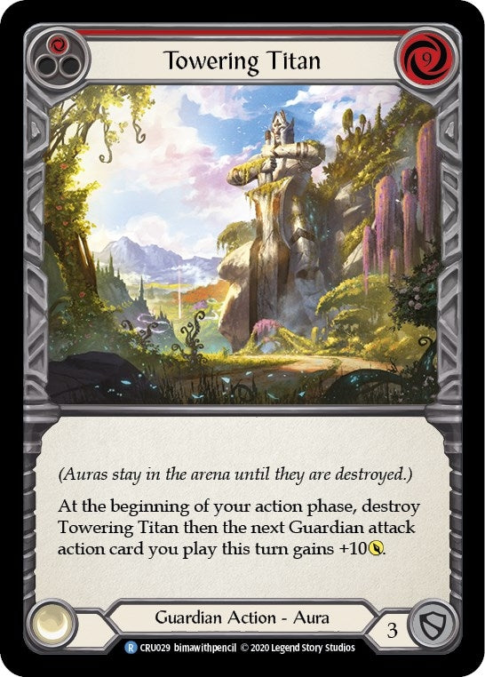 Image for Towering Titan (Red) (Crucible of War) (CRU029) - Flesh and Blood TCG