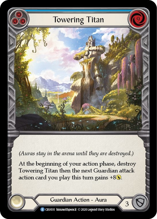 Image for Towering Titan (Blue) (Crucible of War) (CRU031) - Flesh and Blood TCG