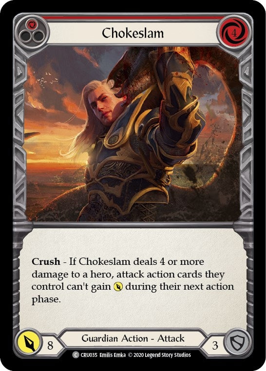 Image for Chokeslam (Red) (Crucible of War) (CRU035) - Flesh and Blood TCG