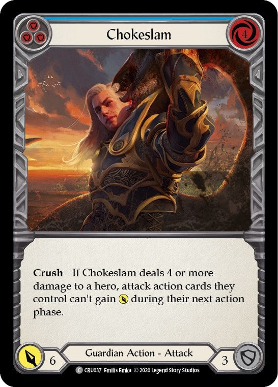 Image for Chokeslam (Blue) (Crucible of War) (CRU037) - Flesh and Blood TCG