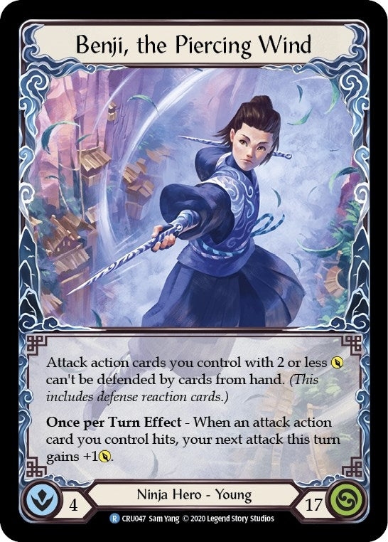 Image for Benji, the Piercing Wind (Crucible of War) (CRU047) - Flesh and Blood TCG