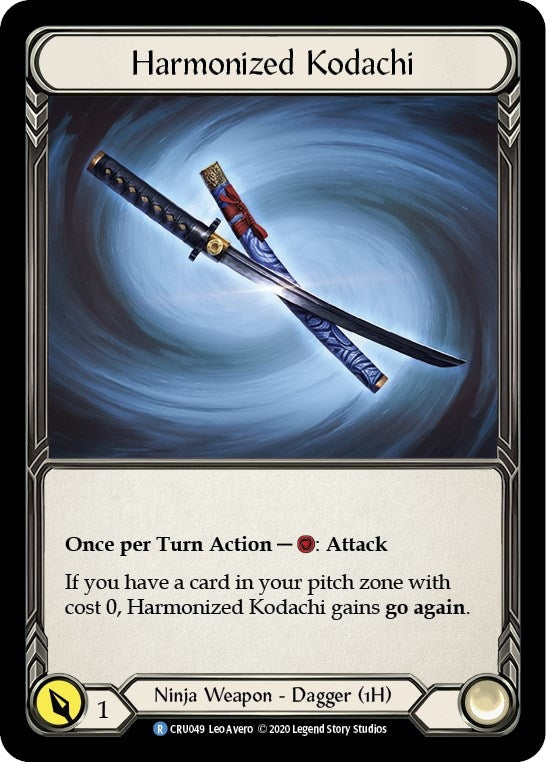 Image for Harmonized Kodachi (Reverse) (Crucible of War) (CRU049) - Flesh and Blood TCG