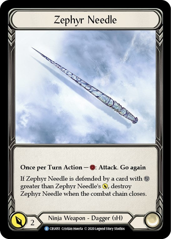 Image for Zephyr Needle (Crucible of War) (CRU051) - Flesh and Blood TCG
