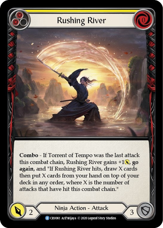 Image for Rushing River (Yellow) (Crucible of War) (CRU061) - Flesh and Blood TCG