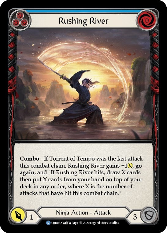 Image for Rushing River (Blue) (Crucible of War) (CRU062) - Flesh and Blood TCG
