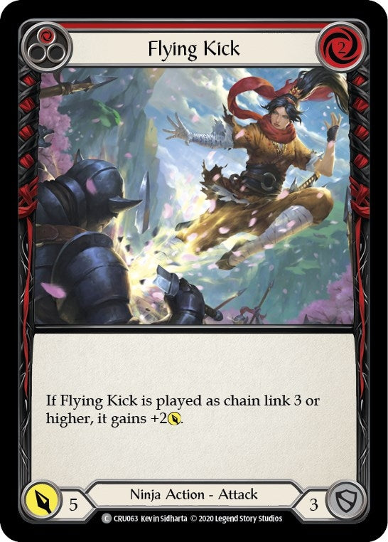 Image for Flying Kick (Red) (Crucible of War) (CRU063) - Flesh and Blood TCG