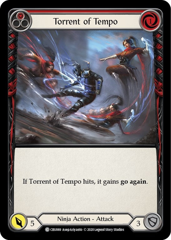 Image for Torrent of Tempo (Red) (Crucible of War) (CRU069) - Flesh and Blood TCG