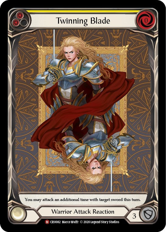 Image for Twinning Blade (Extended Art) (Crucible of War) (CRU082) - Flesh and Blood TCG