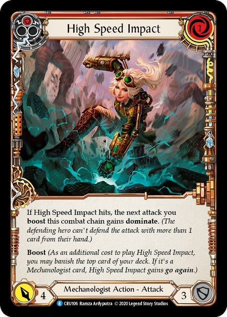 Image for High Speed Impact (Red) (Crucible of War) (CRU106) - Flesh and Blood TCG