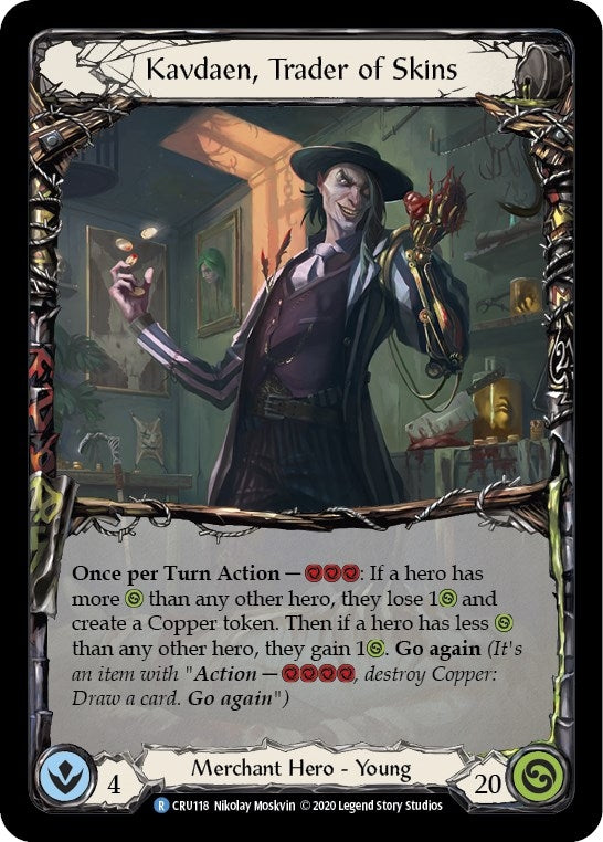 Image for Kavdaen, Trader of Skins (Crucible of War) (CRU118) - Flesh and Blood TCG
