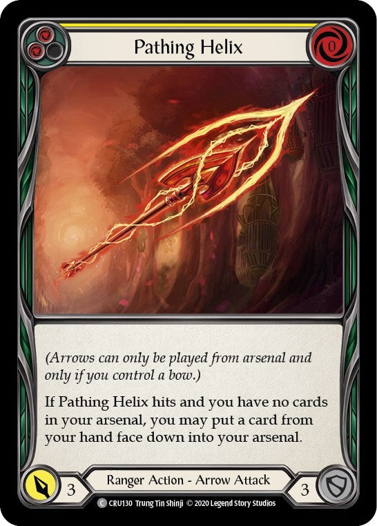 Image for Pathing Helix (Yellow) (Crucible of War) (CRU130) - Flesh and Blood TCG