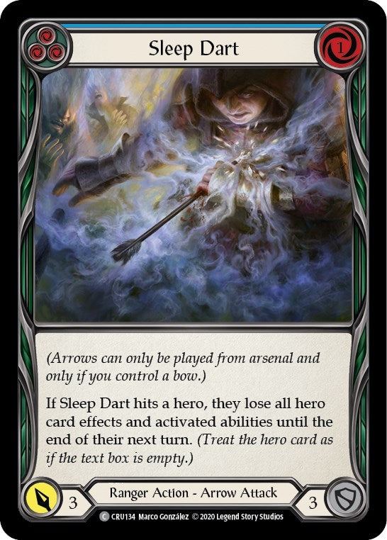 Image for Sleep Dart (Blue) (Crucible of War) (CRU134) - Flesh and Blood TCG