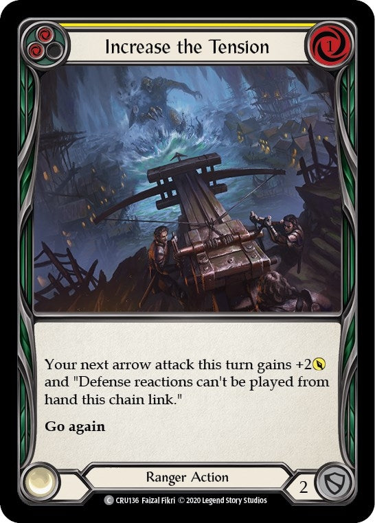 Image for Increase the Tension (Yellow) (Crucible of War) (CRU136) - Flesh and Blood TCG