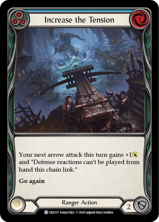 Image for Increase the Tension (Blue) (Crucible of War) (CRU137) - Flesh and Blood TCG