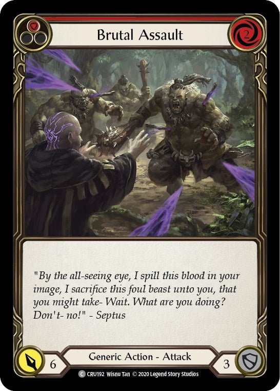 Image for Brutal Assault (Red) (Crucible of War) (CRU192) - Flesh and Blood TCG