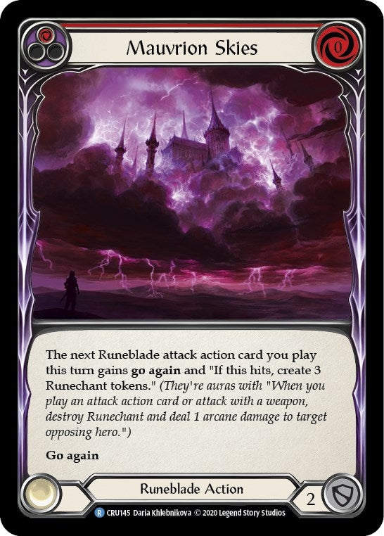 Image for Mauvrion Skies (Red) (Crucible of War) (CRU145) - Flesh and Blood TCG