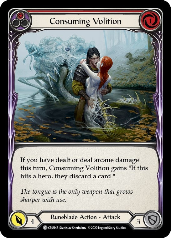 Image for Consuming Volition (Red) (Crucible of War) (CRU148) - Flesh and Blood TCG