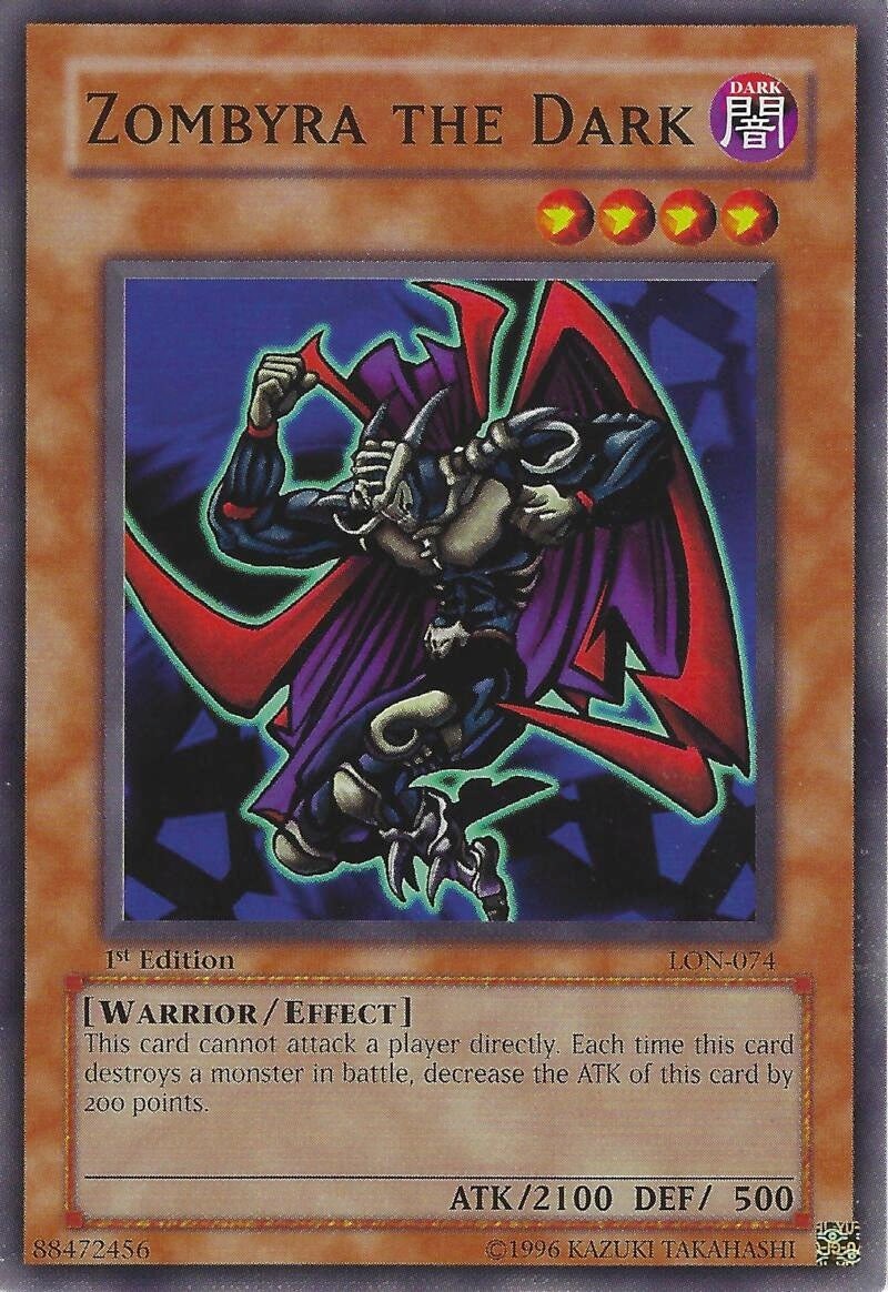 Image for Zombyra the Dark (Labyrinth of Nightmare) (LON-074) - YuGiOh