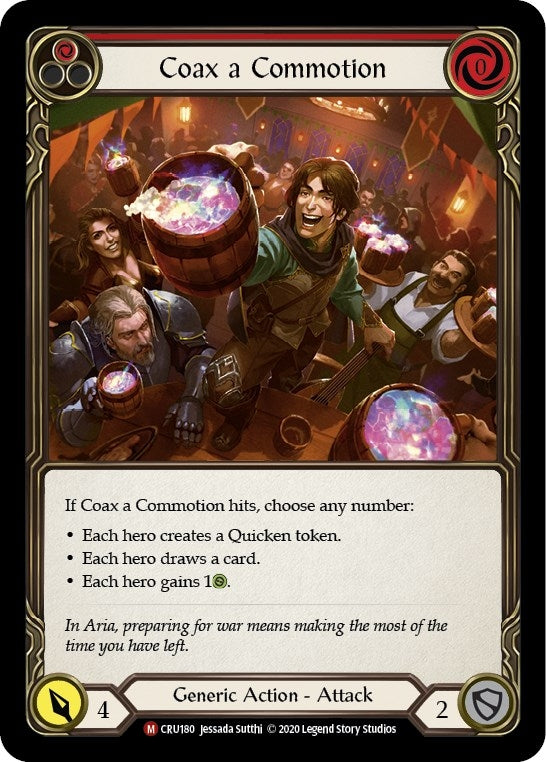 Image for Coax a Commotion (Crucible of War) (CRU180) - Flesh and Blood TCG
