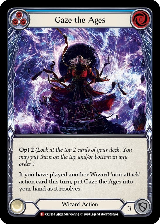 Image for Gaze the Ages (Crucible of War) (CRU163) - Flesh and Blood TCG