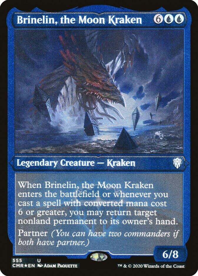 Image for Brinelin, the Moon Kraken (Foil Etched) (Commander Legends) (555) - Magic: The Gathering