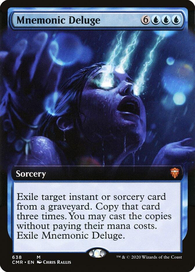 Image for Mnemonic Deluge (Extended Art) (Commander Legends) (638) - Magic: The Gathering