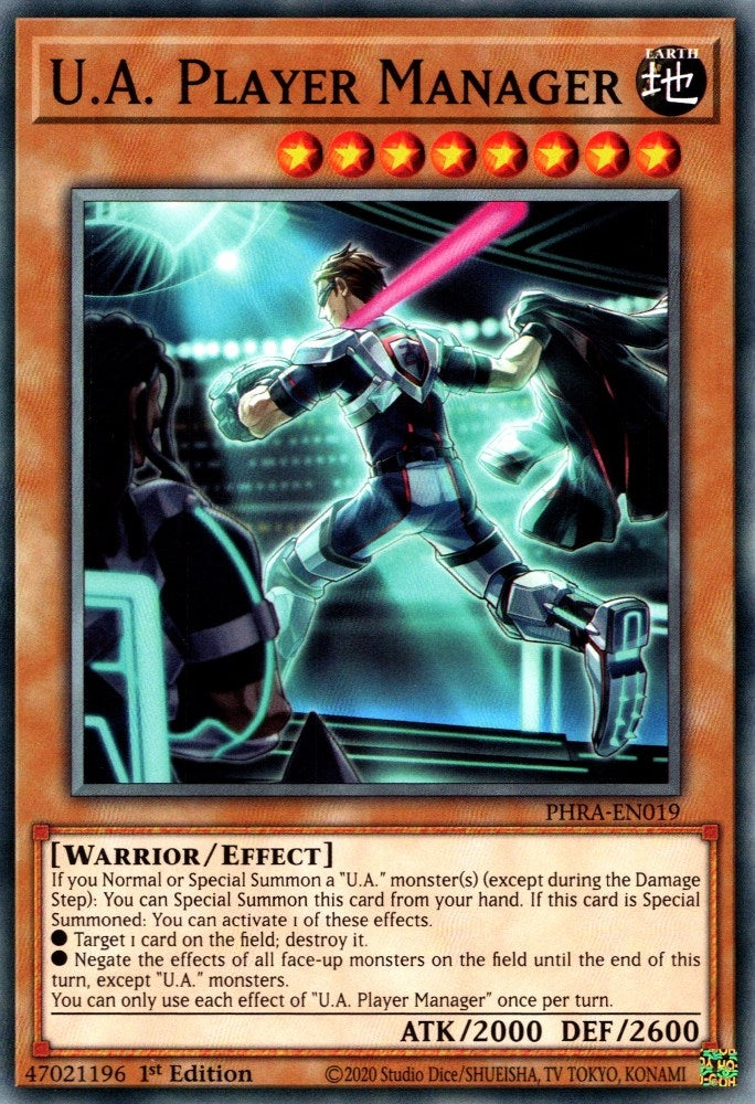 Image for U.A. Player Manager (Phantom Rage) (PHRA-EN019) - YuGiOh