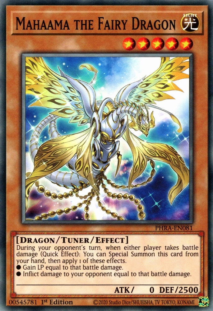 Image for Mahaama the Fairy Dragon (Phantom Rage) (PHRA-EN081) - YuGiOh