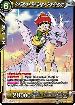 Image for Son Gohan & Hire-Dragon, Peacekeepers (Draft Box 06 - Giant Force) (DB3-081) - Dragon Ball Super: Masters